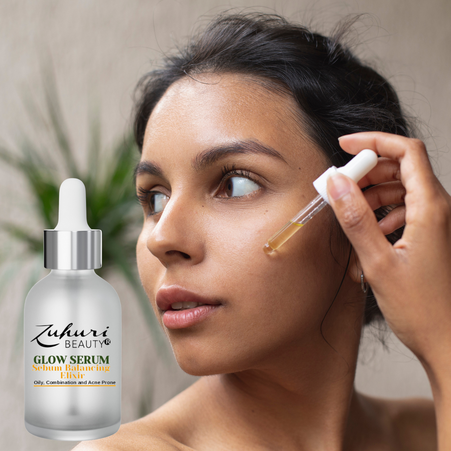 Glow Serum Sebum Balancing Elixir Face Oil for Oily, Combination and/or Acne Prone Skin