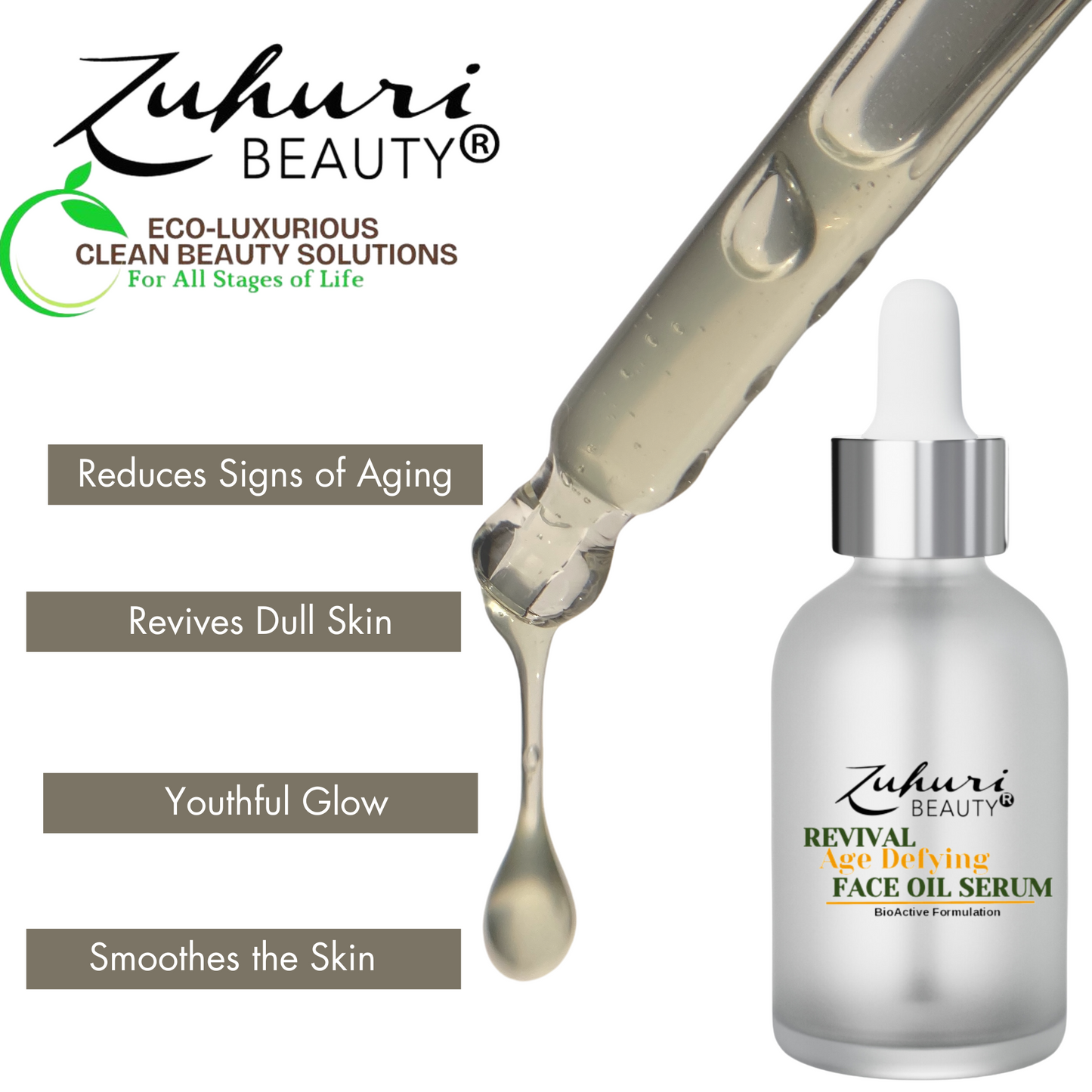 Zuhuri Beauty REVIVAL Age Defying Face Oil Serum (AARP Lux and Luminous Box)