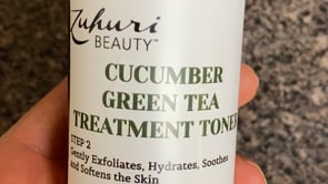 Cucumber Green Tea Treatment Toner with Reusable Cotton Round