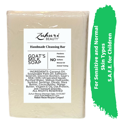 Zuhuri Beauty Goat's Milk Soap, Goat's Milk Soap, Goat Milk, Non-Toxic Soap