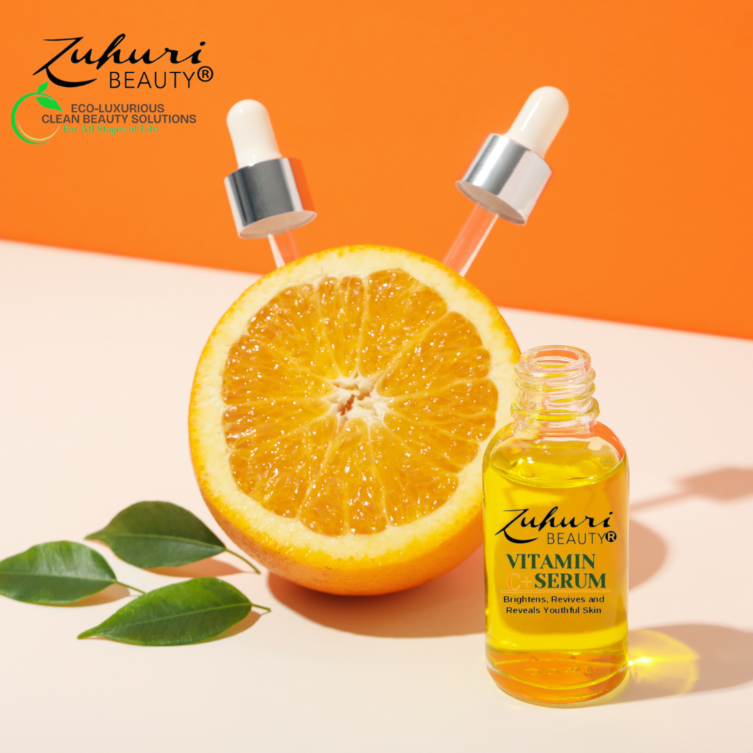 Zuhuri Beauty Vitamin Glow Drops (Vitamin C + Serum) for Skin Brightening, Reviving and Repairing