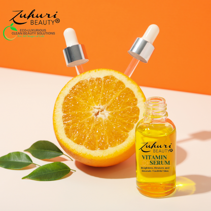 Zuhuri Beauty Vitamin Glow Drops (Vitamin C + Serum) for Skin Brightening, Reviving and Repairing