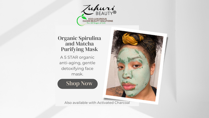 Zuhuri Beauty Tea-Tox Organic Matcha & Spirulina Clay Mask (with or without Charcoal)