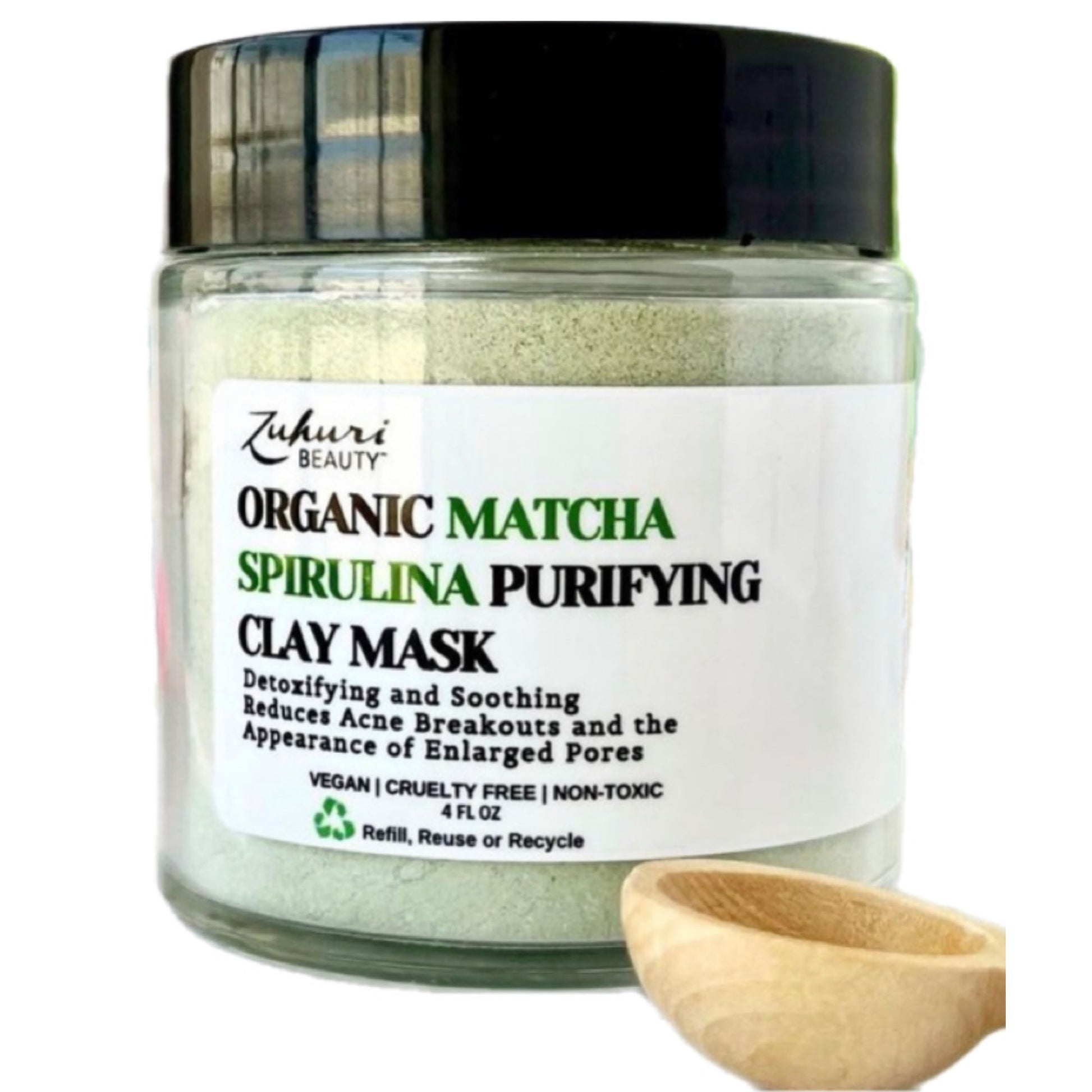 Clay Mask, Matcha Mask, Bentonite Mask, Spirulina Mask, Healing Clay Mask, Glow Mask, Enlarged Pores Mask, Glam Glow