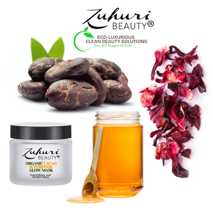 Zuhuri Beauty Organic Superfood Brightening Cacao Glow Mask