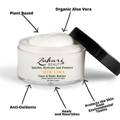 Zuhuri Beauty Vitamin Enriched and Anti-Aging Aloe Vera Face and Body Butter