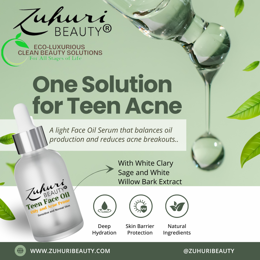 Zuhuri Beauty Nourishing and Acne Preventing Teen Face Oil Serums