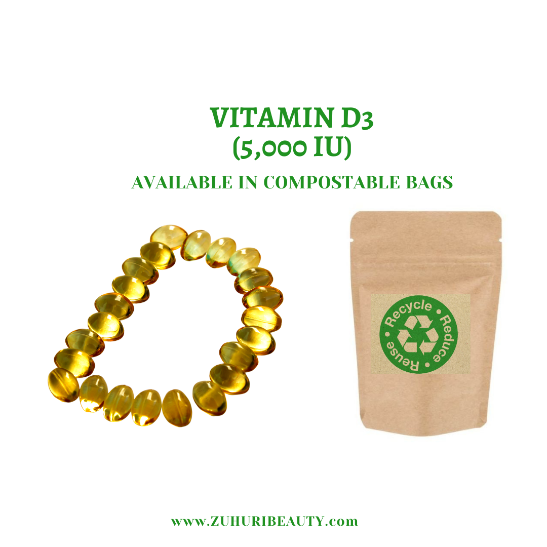 
                  
                    Zuhuri Beauty Vitamin D 3 (5,000 IU) for Hair Growth, Bone Support and Immunity Support
                  
                