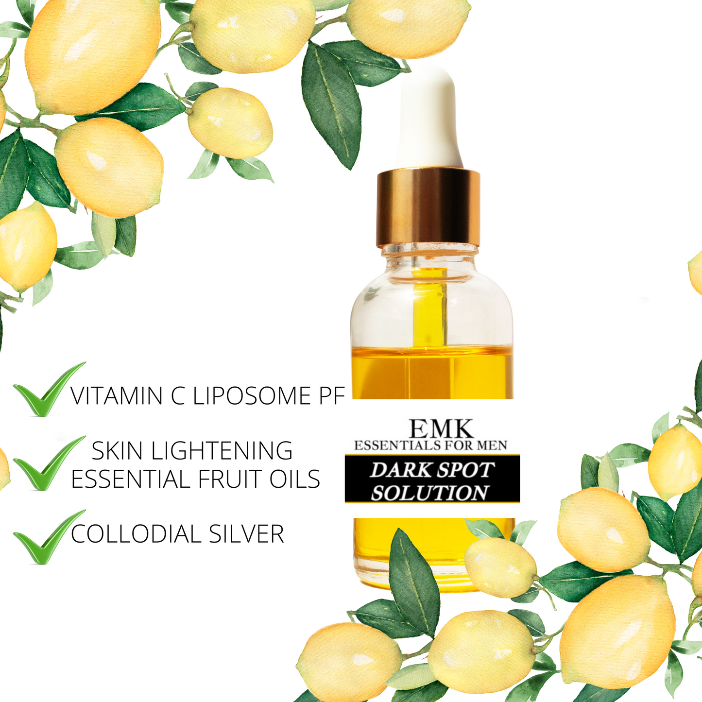 
                  
                    EMK Dark Spot Solution Lightens Dark Spots and Heals Damaged Skin
                  
                