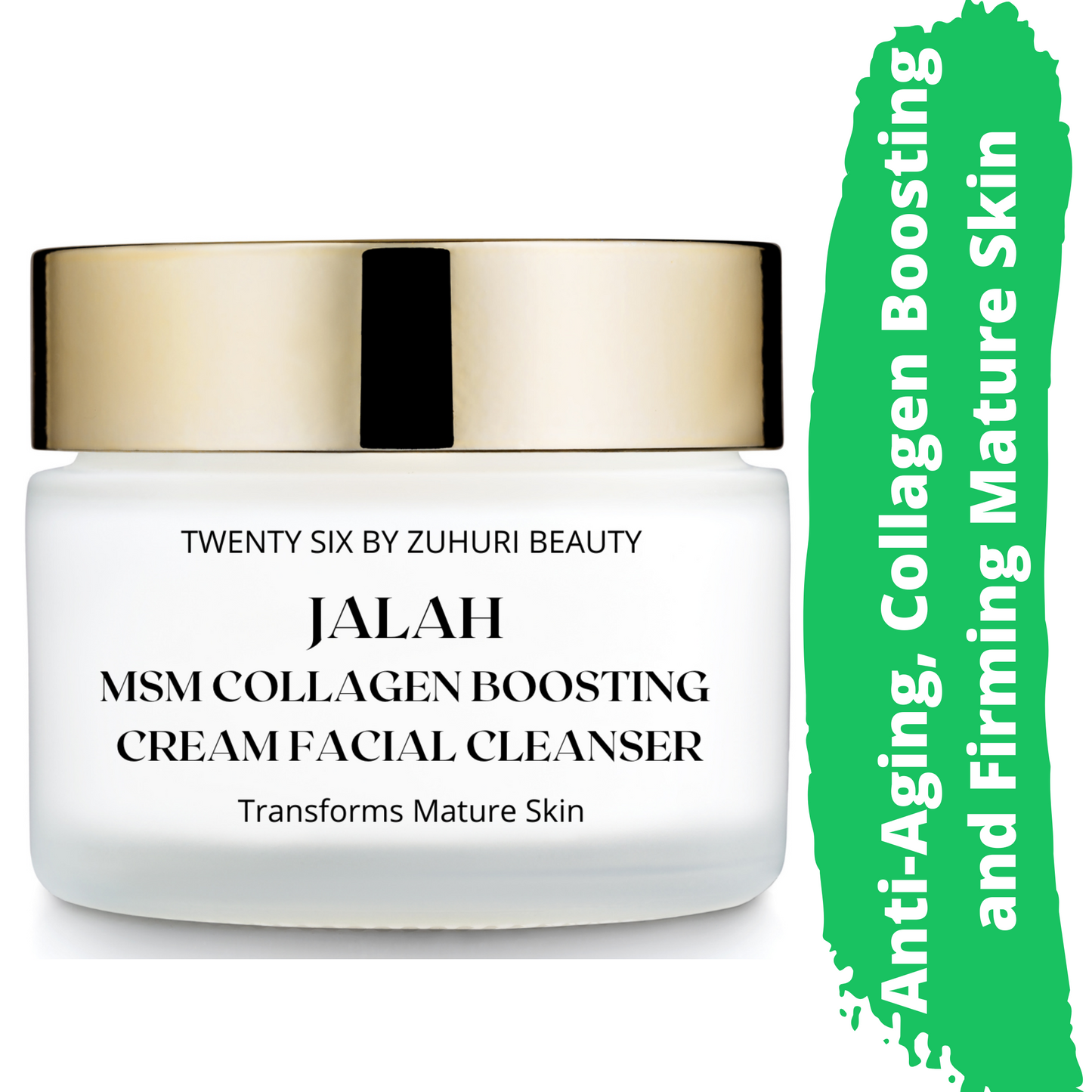 
                  
                    Jalah by Zuhuri Beauty, Anti-Aging Cleanser, Cold Cream, Vegan DMAE, Skin Care products for fine lines and wrinkles, crow feet, smile lines
                  
                