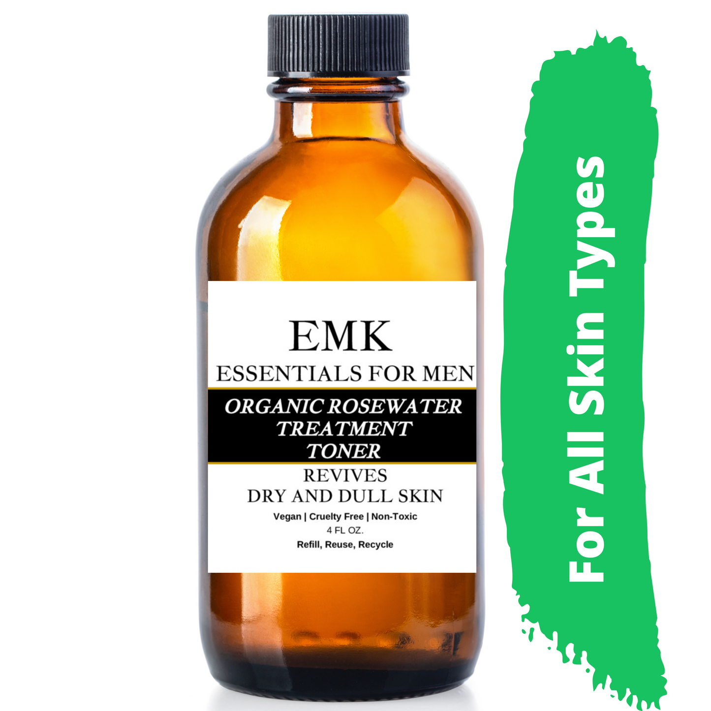 Organic Rosewater, Men's Skin Care for Dry Skin, Facial Mist for Men, Black Men's Skin, ORosewater Face Care