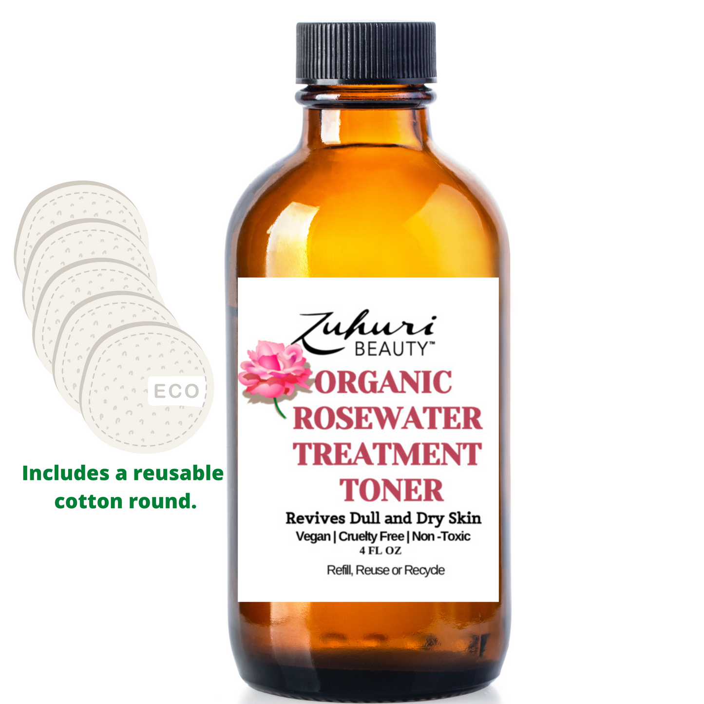 
                  
                    Toner, Reusable Cotton Round, Sensitive Skin, Face Toners, Clear Skin, Zuhuri Beauty TOners
                  
                