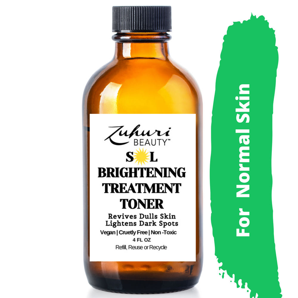 Skin Brightening Treatment Toner, Lightening Serum, Skin Cream for Black Women, Dark Spot Lightening Serum, Zuhuri Beauty Vitamin C