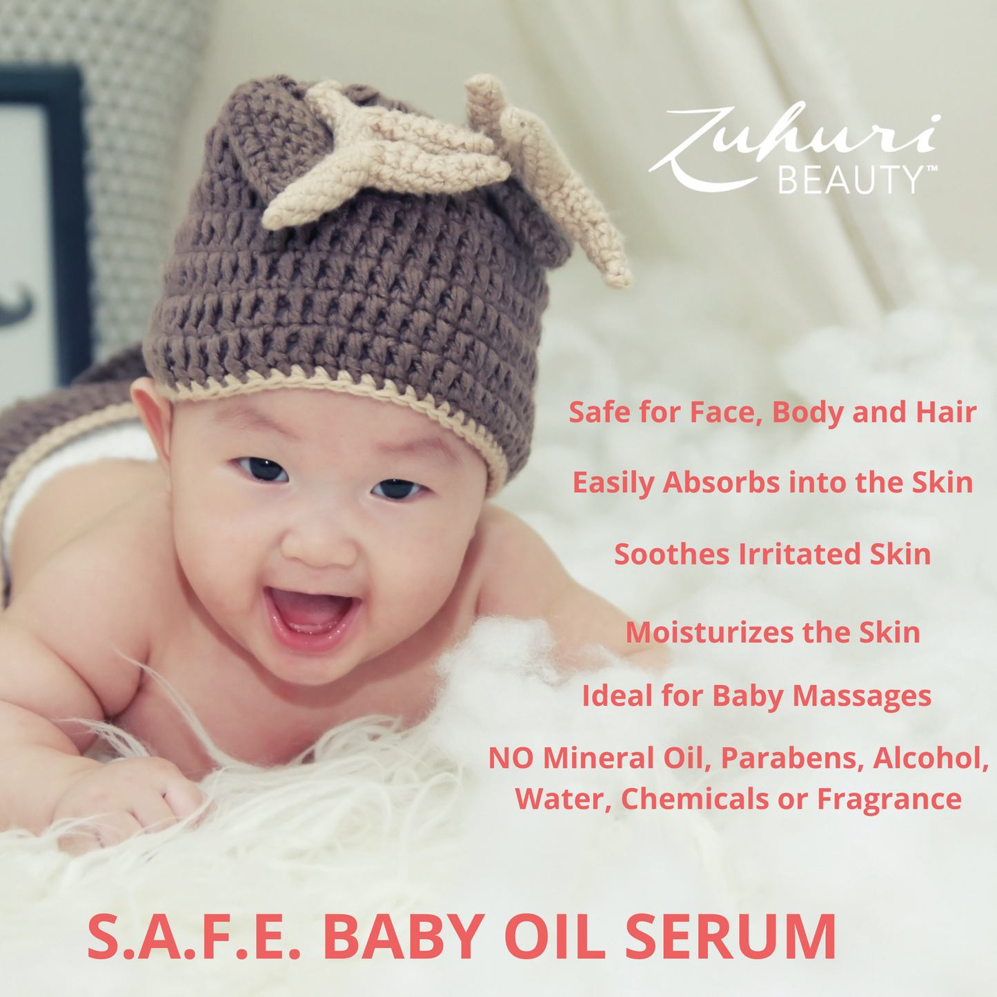 
                  
                    Baby Oil, Baby Moisturizer, Diaper Cream, Diaper Rash, Zuhuri Beauty Baby Oil
                  
                