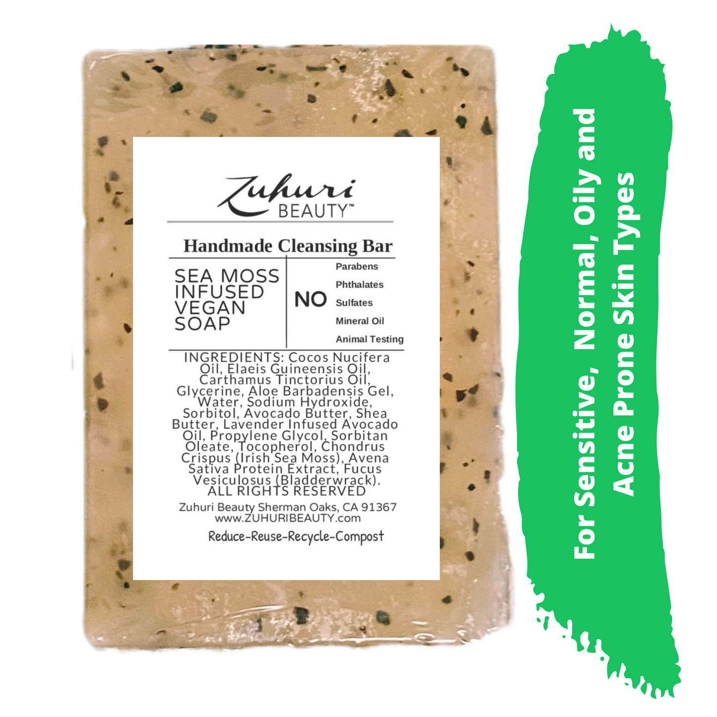 
                  
                    Sea Moss Soap, Sea Moss Skin Care Products, Zuhuri Beauty Sea Moss
                  
                