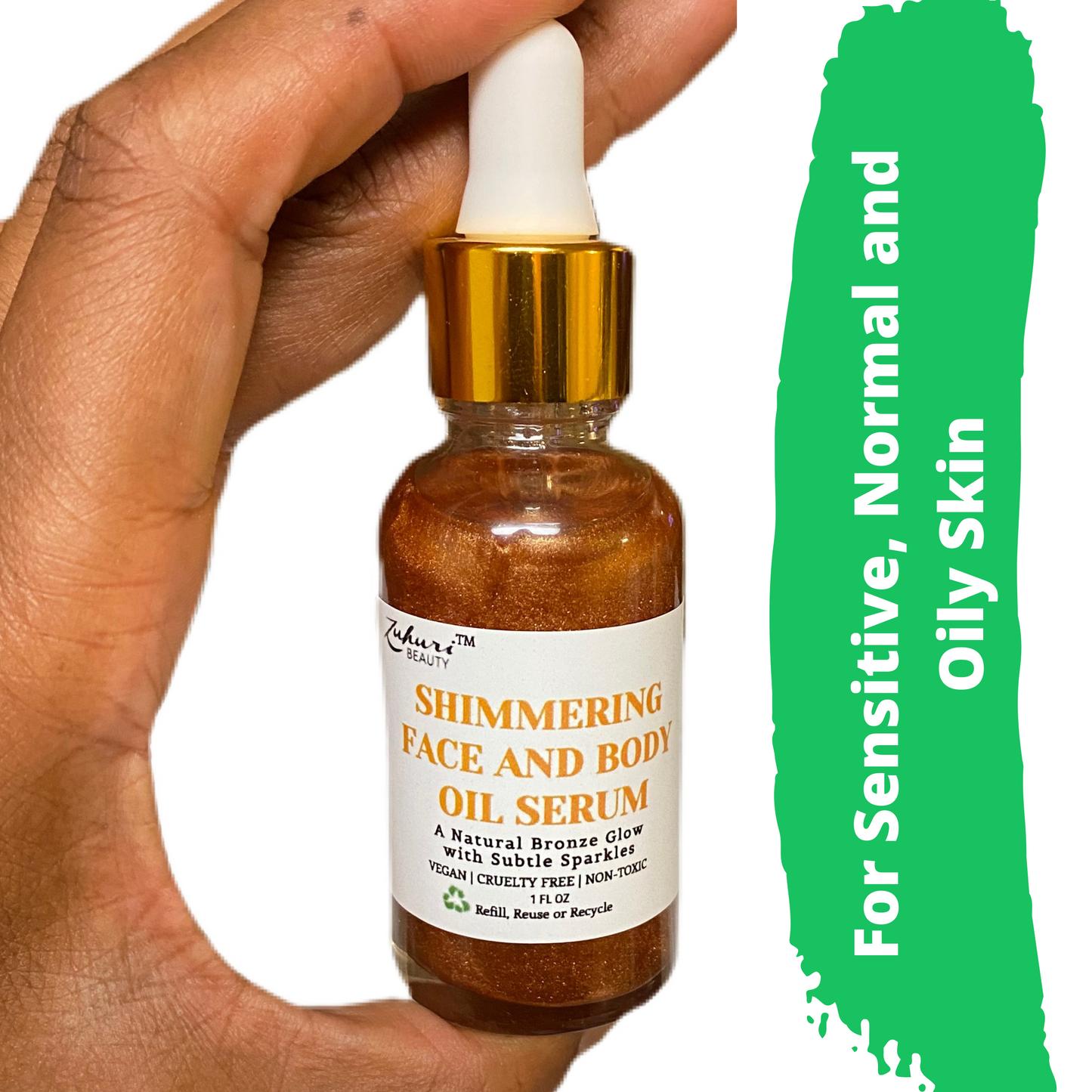 
                  
                    Shimmering Face and Body Oil Serum
                  
                