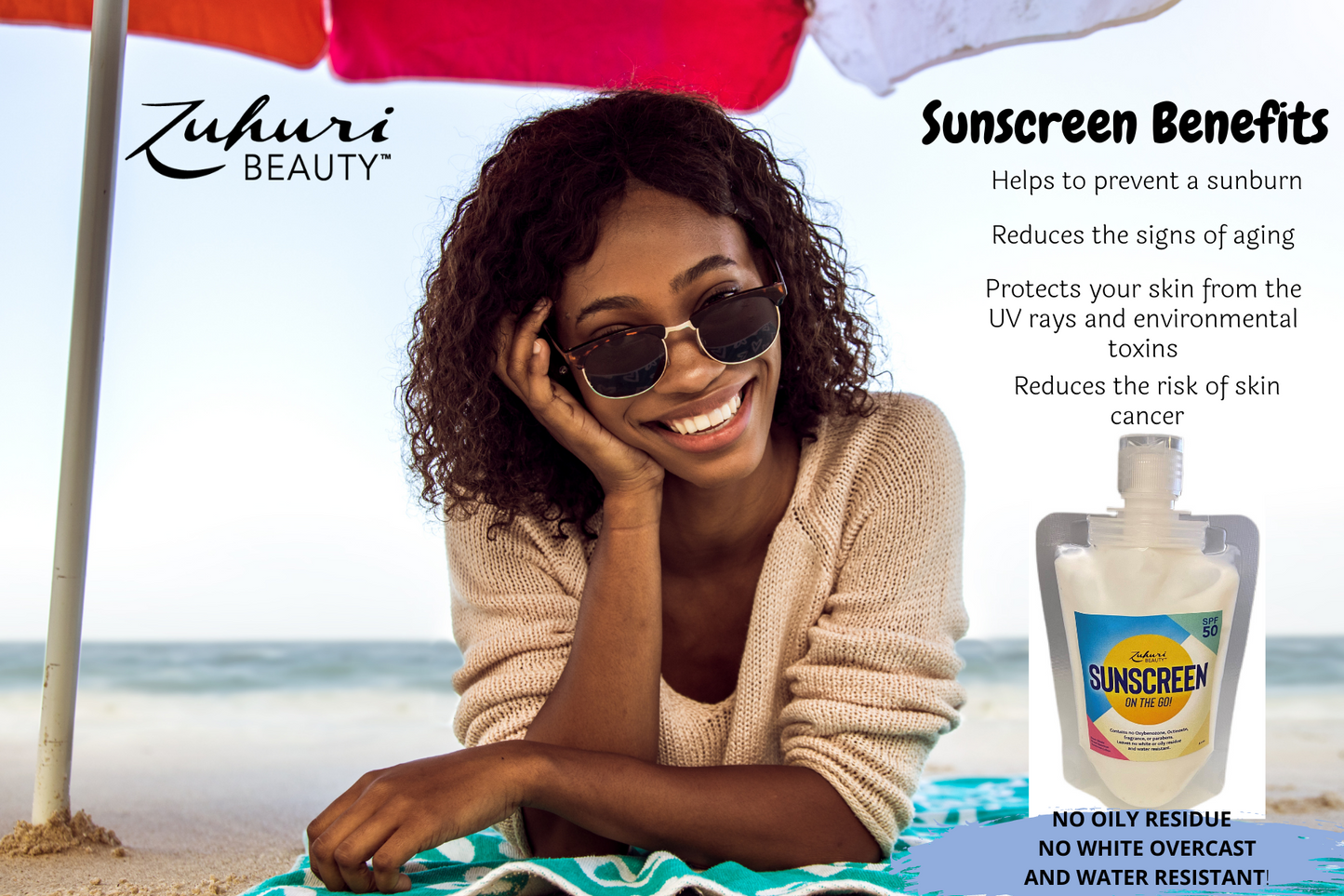 Broad Spectrum Sunscreen Lotion for Face and Body SPF 30 and 50 Water Resistant, Hypoallergenic and Dermatologist Tested