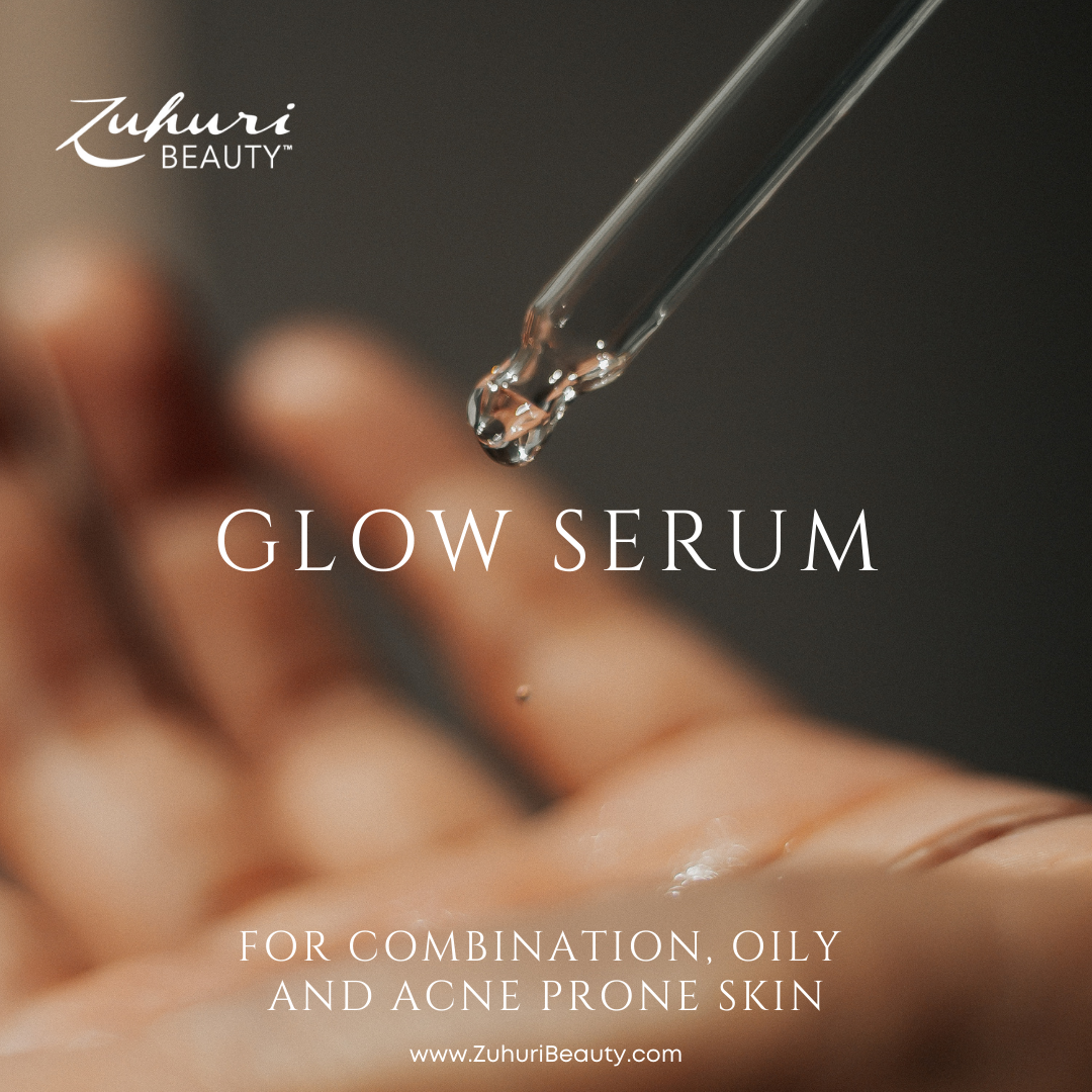 
                  
                    Black Women with Oily Skin, Skin Care for oily Skin, Teen Acne skin Care Products, Glowing Skin Care Products, Beauty bar, Zuhuri Beauty Glow Serum
                  
                