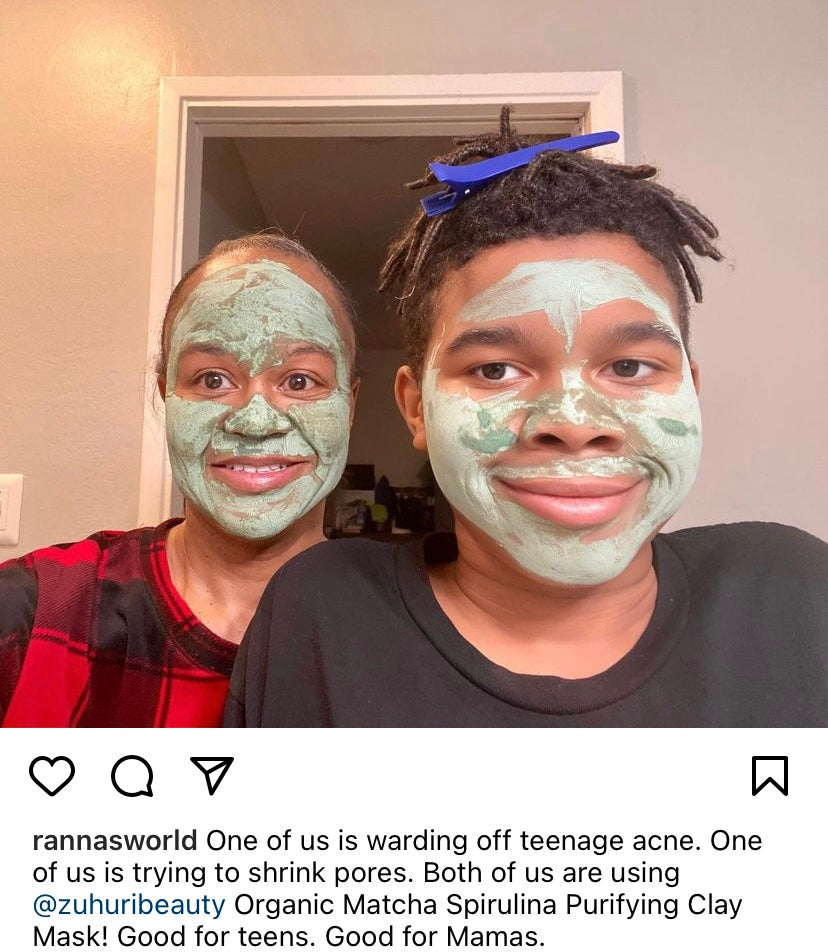 Organic Matcha Spirulina Purifying Clay Mask (with or without Charcoal)