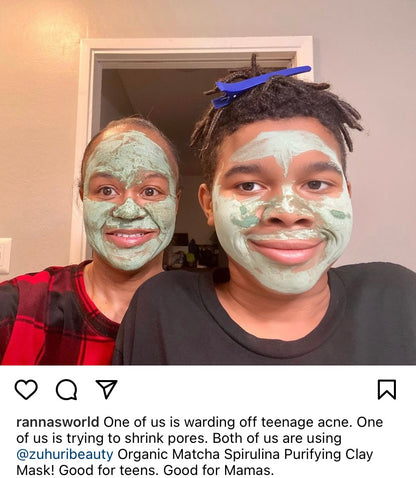 Organic Matcha Spirulina Purifying Clay Mask (with or without Charcoal)