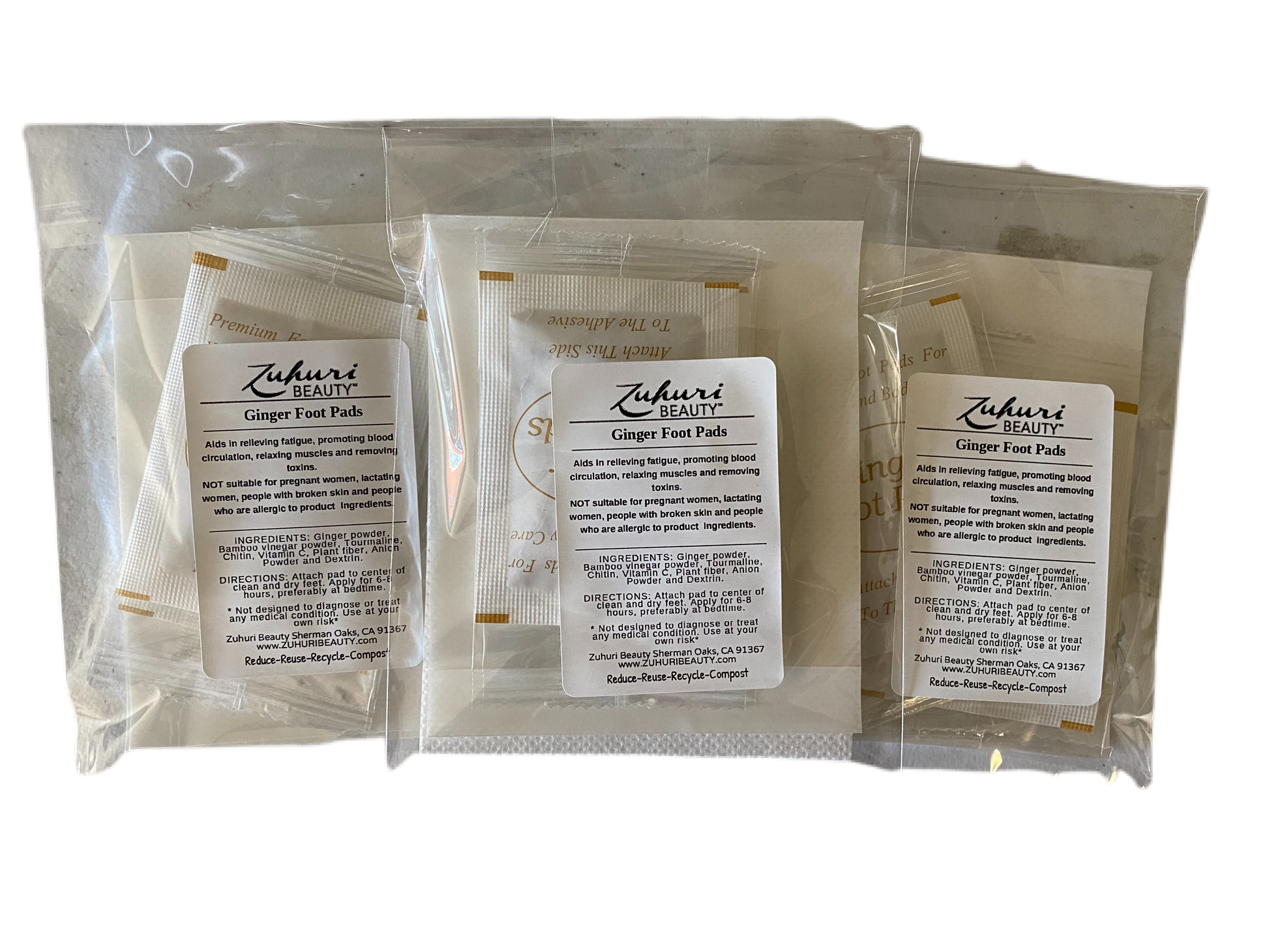 Zuhuri Beauty Ginger Foot Pads